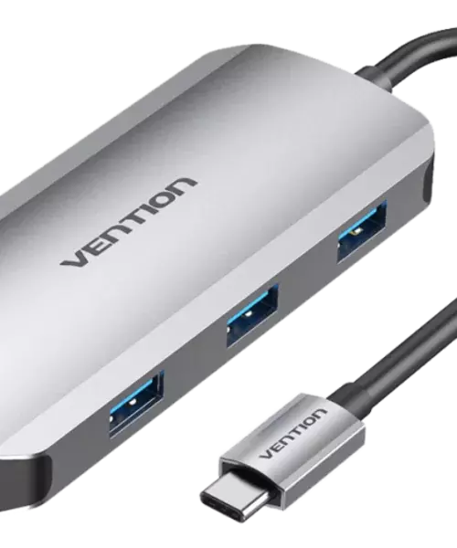 Vention USB 3.0+C23-A to Gigabit Ethernet Adapter Gray 0.15M Aluminum Alloy Type