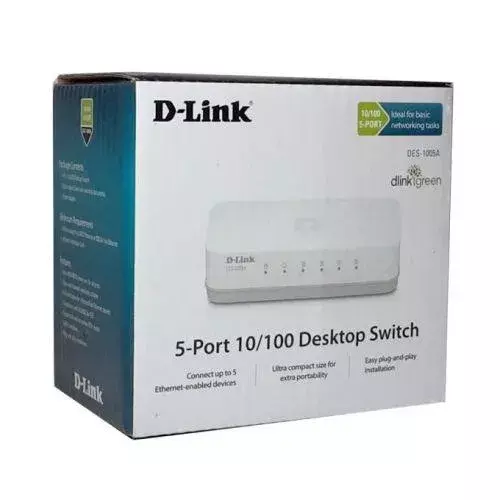 D-link DES-1005C 5-Port Desktop Switch D-link DES-1005C 5-Port Desktop Switch