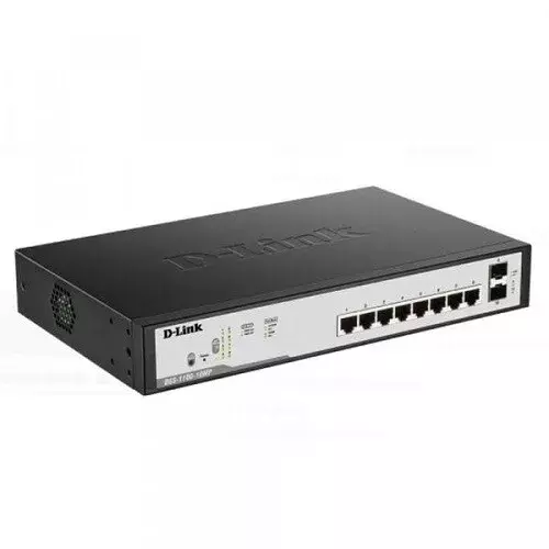 D-link DGS-F1100-10PS-E 8-Port POE Gigabit Switch D-link DGS-F1100-10PS-E 8-Port POE Gigabit Switch