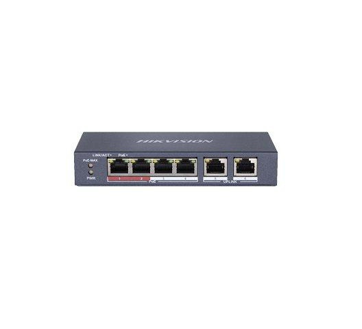 Hikvision 4-Ports 100 Mbps Unmanaged PoE Switch – DS-3E0106P-E/M Hikvision 4-Ports 100 Mbps Unmanaged PoE Switch – DS-3E0106P-E/M