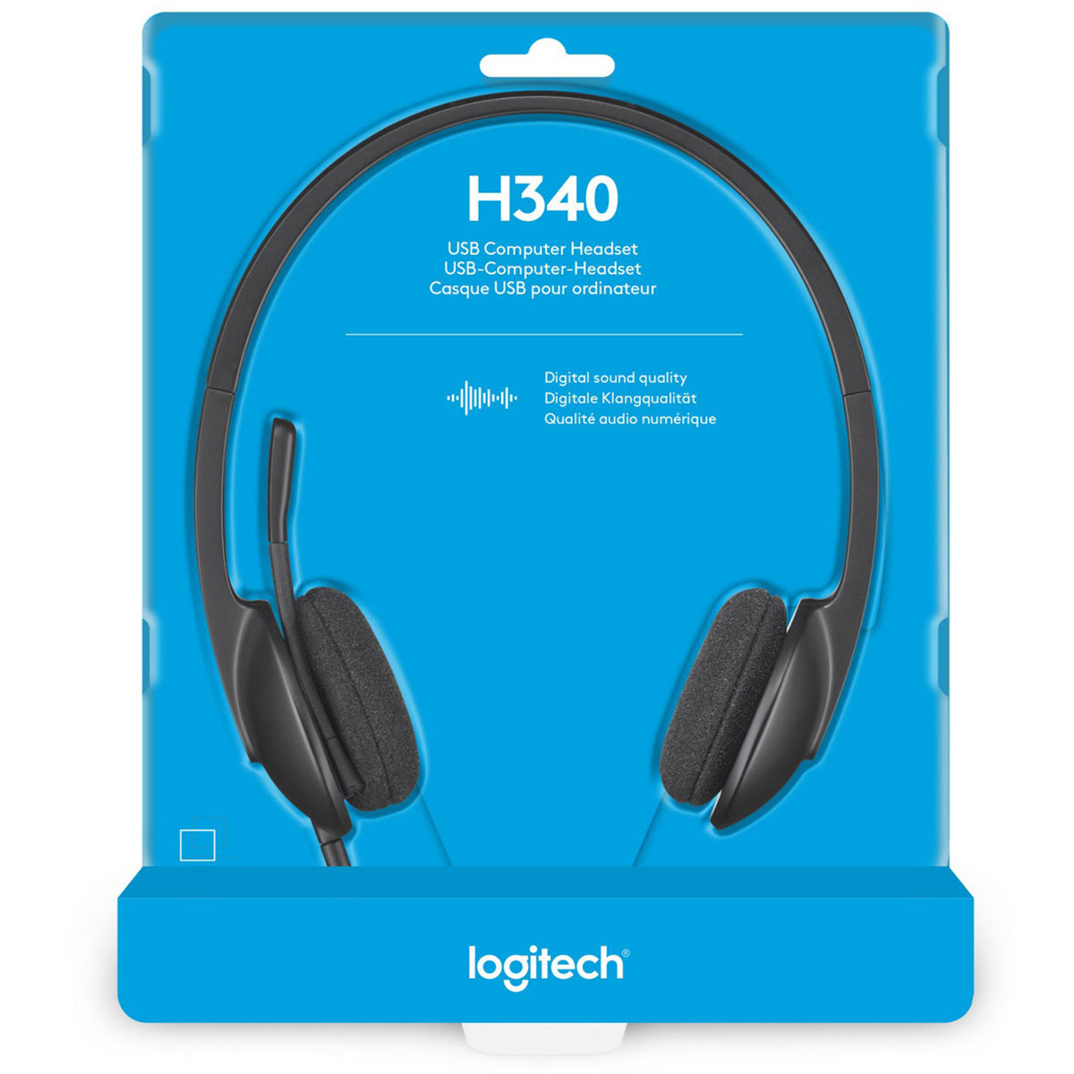 Logitech H340 USB Headset with Noise-Cancelling Mic - 981-000475 Logitech H340 USB Headset with Noise-Cancelling Mic - 981-000475