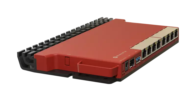 MikroTik L009UiGS-RM Wired Router 2.5 Gigabit Ethernet, Gigabit Ethernet Red
