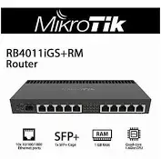 MikroTik RB4011iGS+RM Ethernet 10-Port Gigabit Router (RB4011iGS+RM)