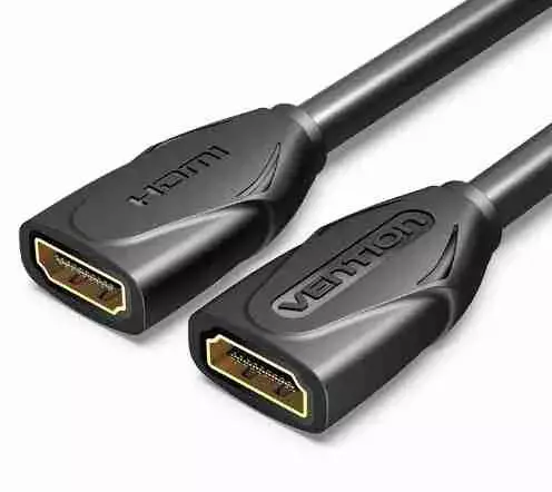 Vention HDMI Female to Female Extension Cable 0.5M Black Vention HDMI Female to Female Extension Cable 0.5M Black