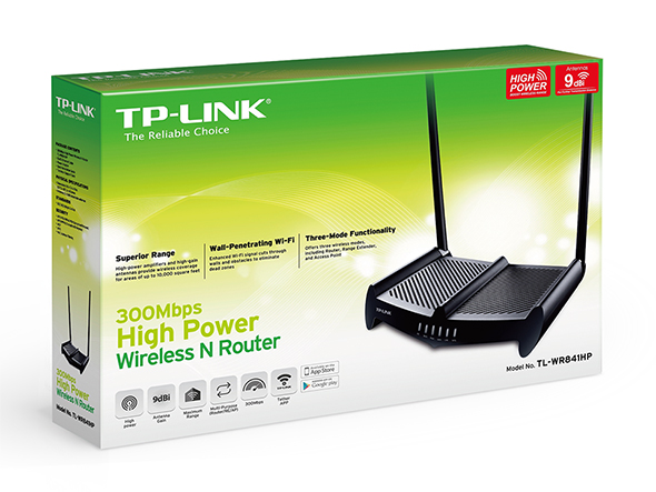 TP-Link 300Mbps High Power Wireless N Router - TL-WR841HP