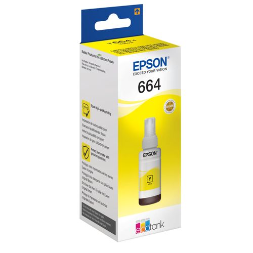 INK CART EPSON T6644 Yellow for L100, L110, L120, L1300, L1455, L200, L210, L220, L300, L3050, L3060, L3070, L310, L355, L365, L382, L386, L455, L486, L550, L565, L605, L655 -70ml - C13T66444A INK CART EPSON T6644 Yellow for L100, L110, L120, L1300, L1455, L200, L210, L220, L300, L3050, L3060, L3070, L310, L355, L365, L382, L386, L455, L486, L550, L565, L605, L655 -70ml - C13T66444A