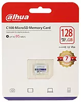Dahua 128GB C10/U3/V30 Memory Card - DHI-TF-C100/128GB Dahua 128GB C10/U3/V30 Memory Card - DHI-TF-C100/128GB