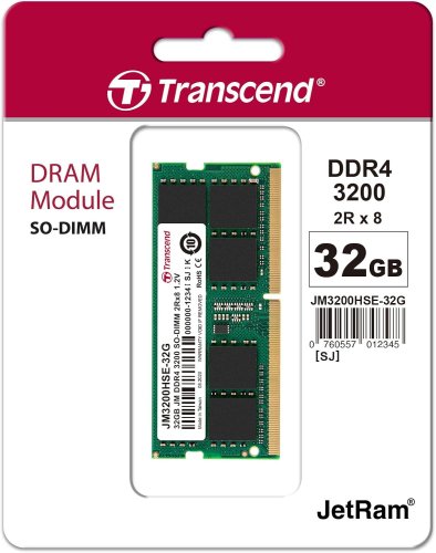 Transcend Laptop RAM DDR4 32GB 3200 Transcend Laptop RAM DDR4 32GB 3200