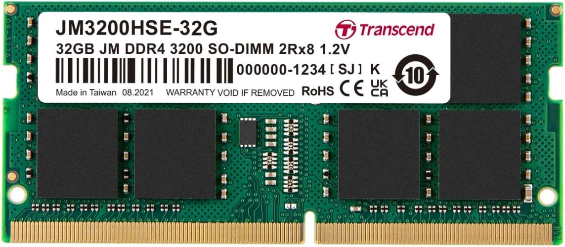 Transcend Laptop RAM DDR4 32GB 3200 Transcend Laptop RAM DDR4 32GB 3200
