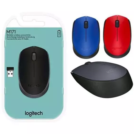 Logitech M171 Wireless Mouse - Red - 910-004641 Logitech M171 Wireless Mouse - Red - 910-004641