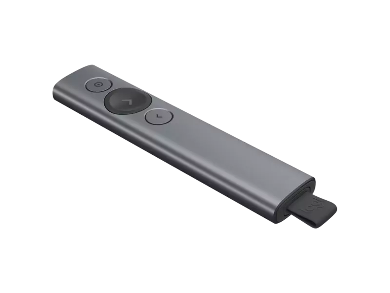 Logitech Spotlight Advanced Wireless Presentation Remote - Slate - 910-004861 Logitech Spotlight Advanced Wireless Presentation Remote - Slate - 910-004861